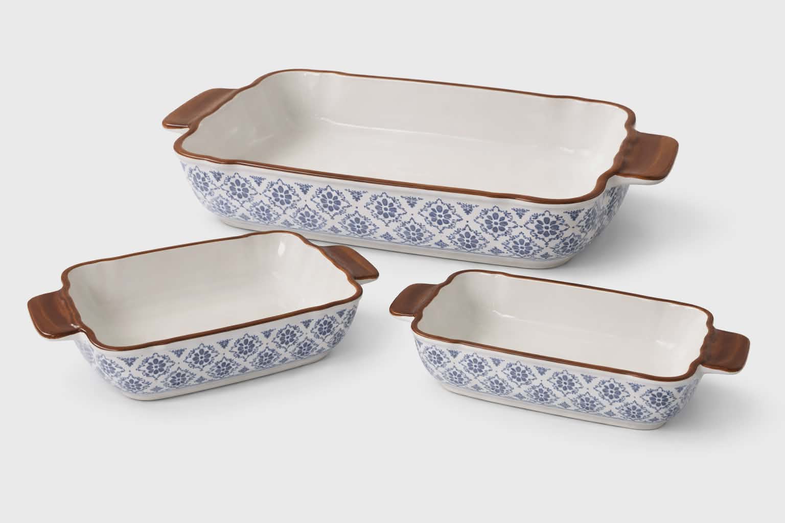 Set 3 pcs Céramique spécial Four Carre
