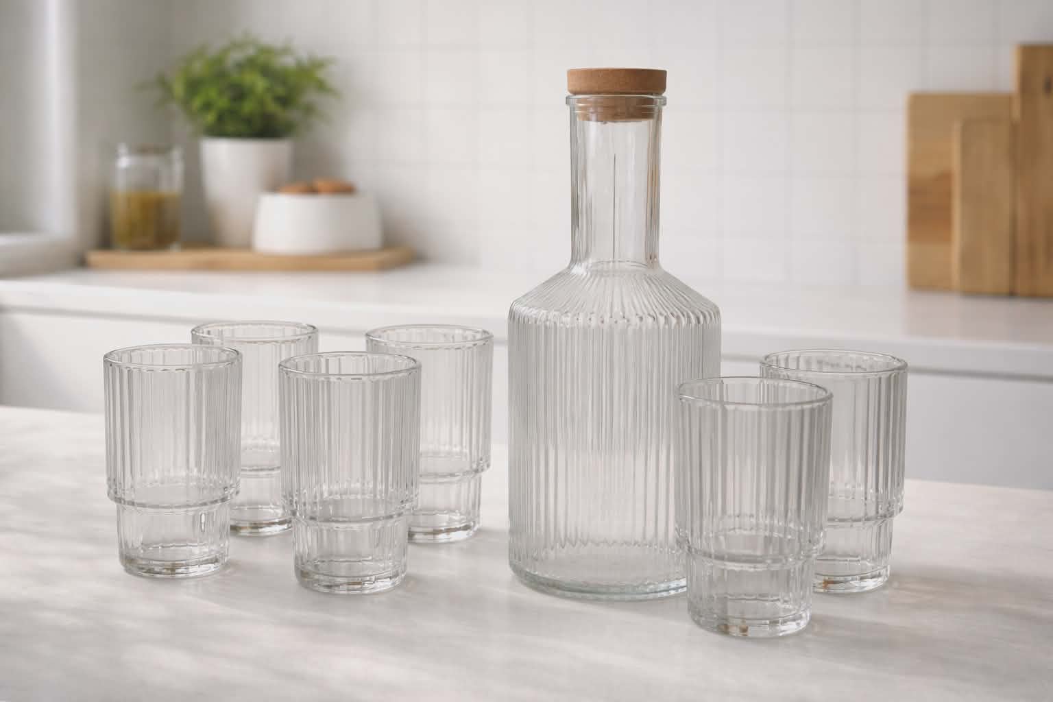 Ensemble Carafe et 6 Verres