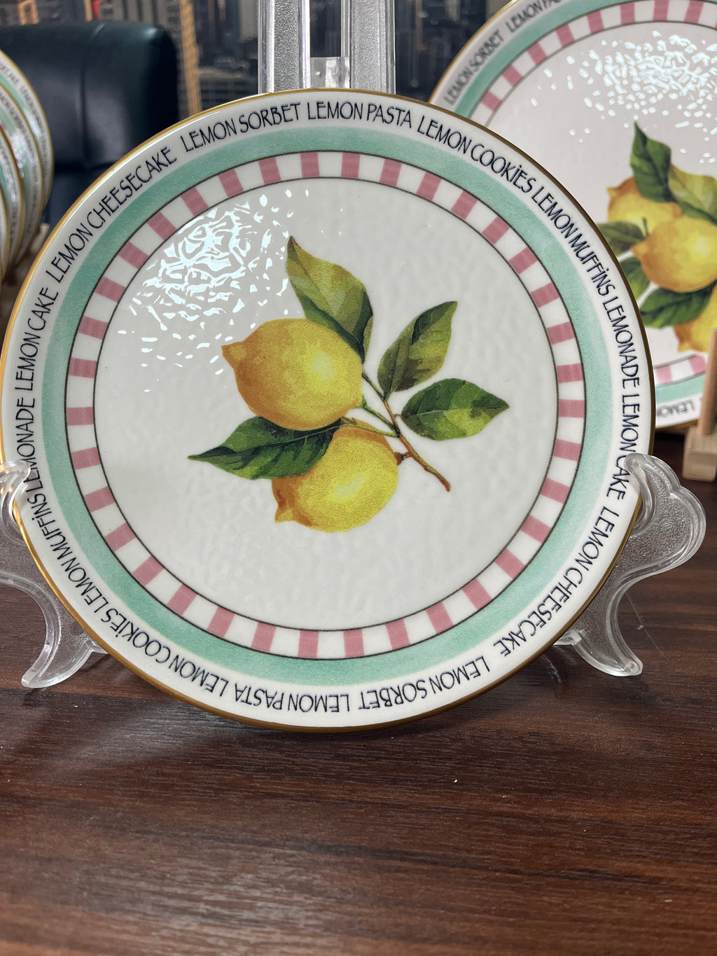 Service  24 pièces motifs citron
