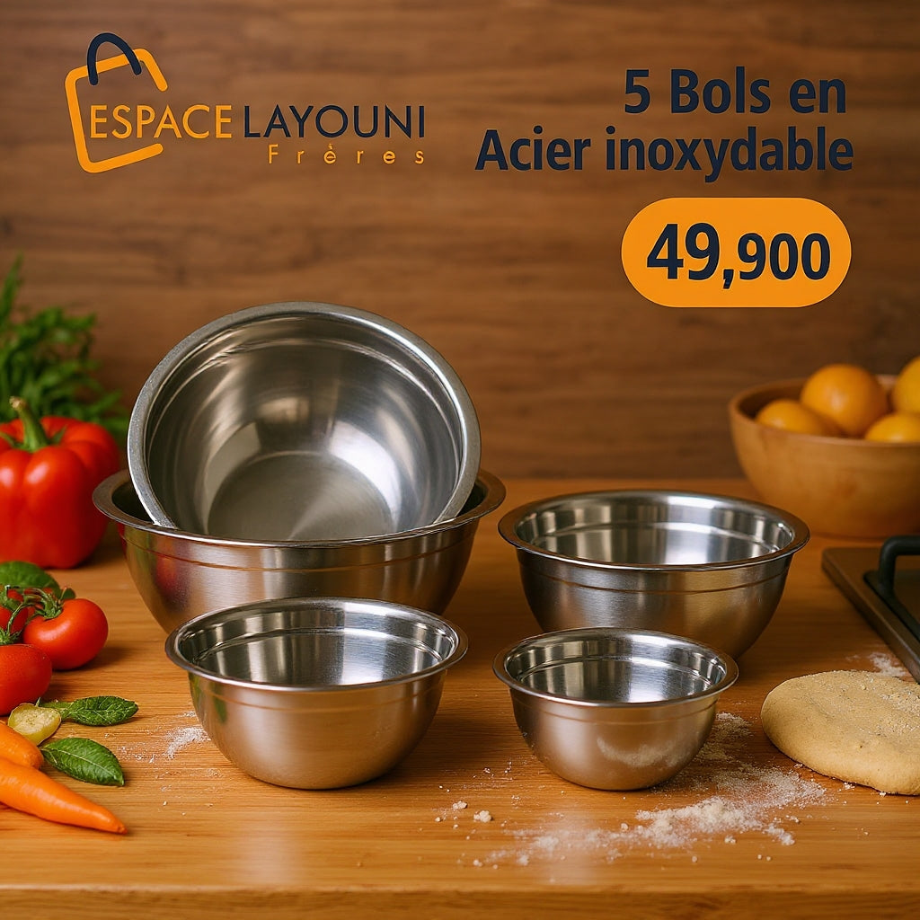 Service 5  Bols Menagers  inoxydable