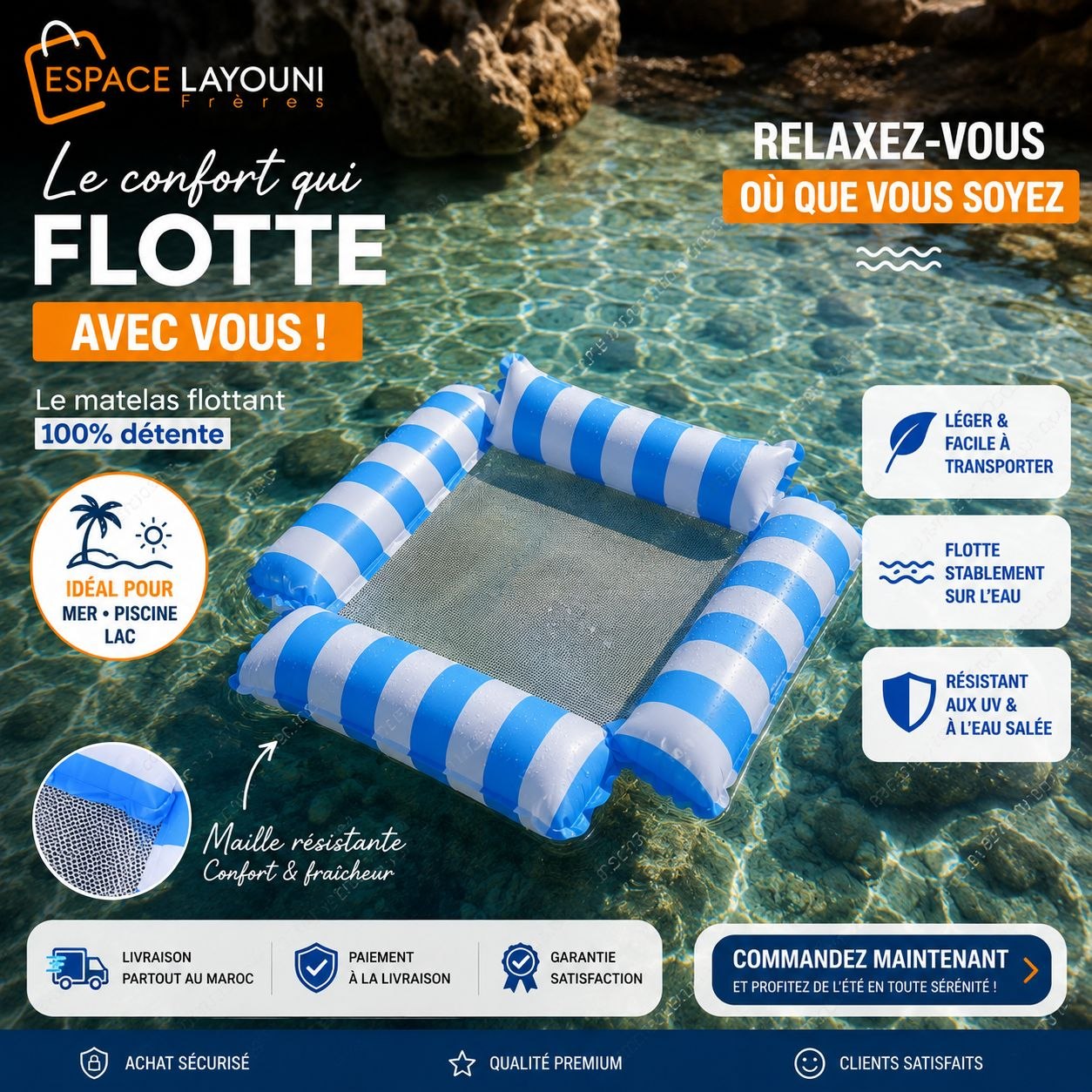 Matelas Flottant - Le Confort qui Flotte avec Vous