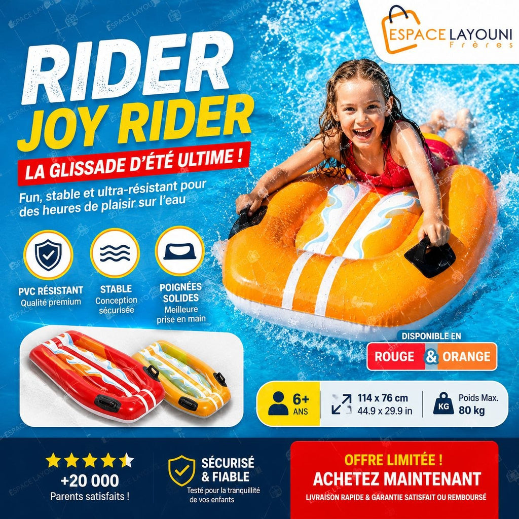 INTEX Joy Rider - Planche de Surf Gonflable Enfant 6+ ans