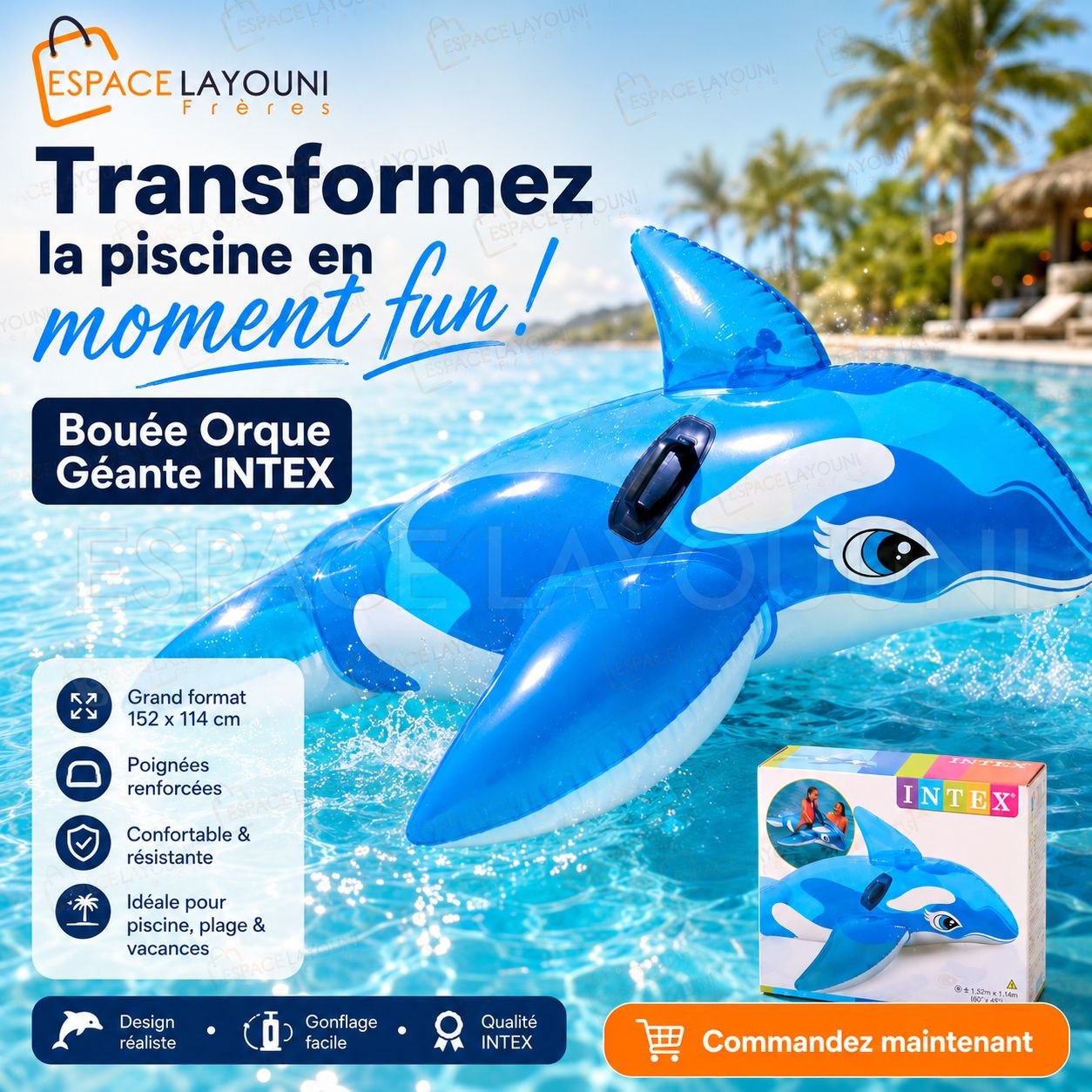 Bouée Orque Géante INTEX