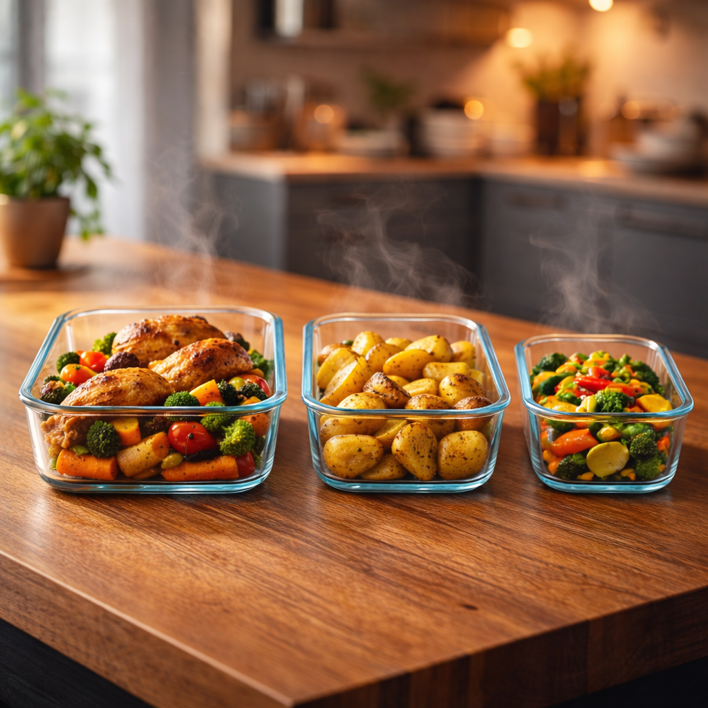 Pack 3 Plats en Verre Rectangulaire
