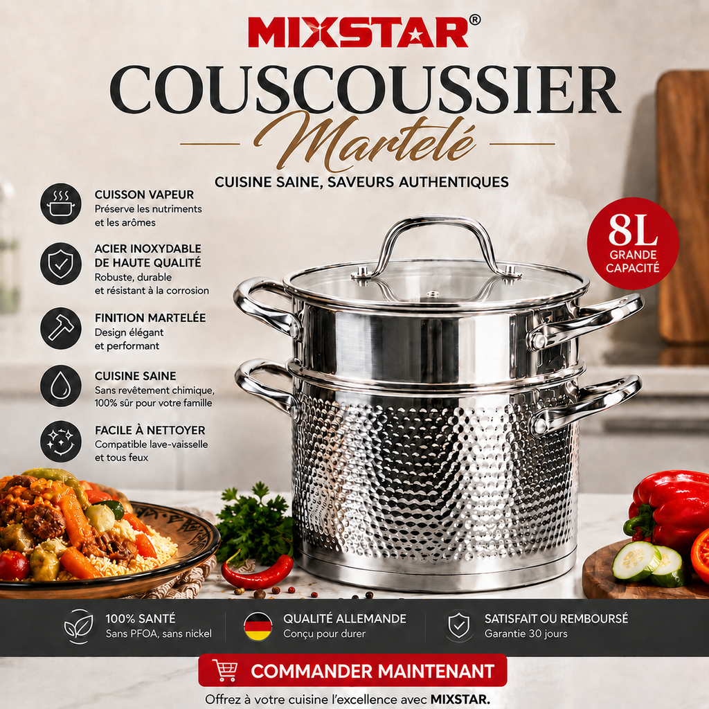 Couscoussier Martelé MIXSTAR