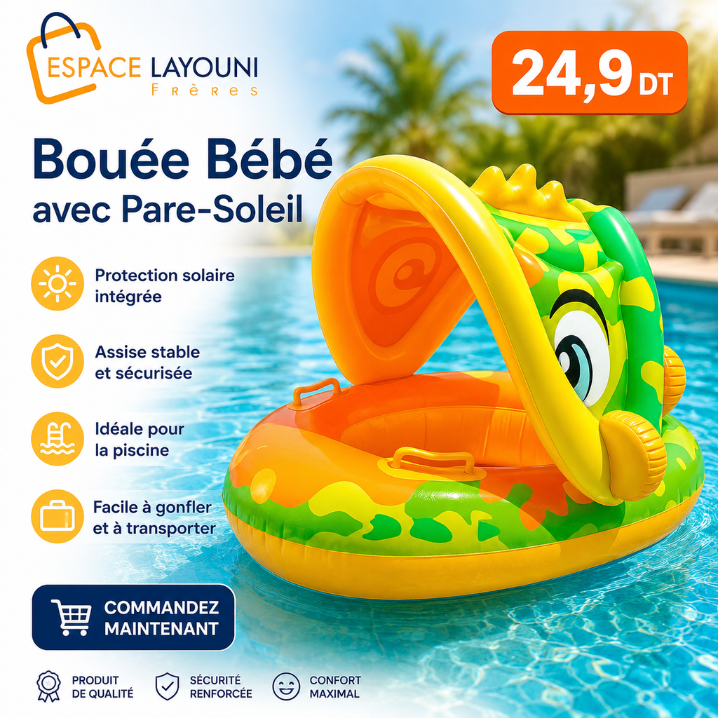 Bouée Bébé Pare-Soleil